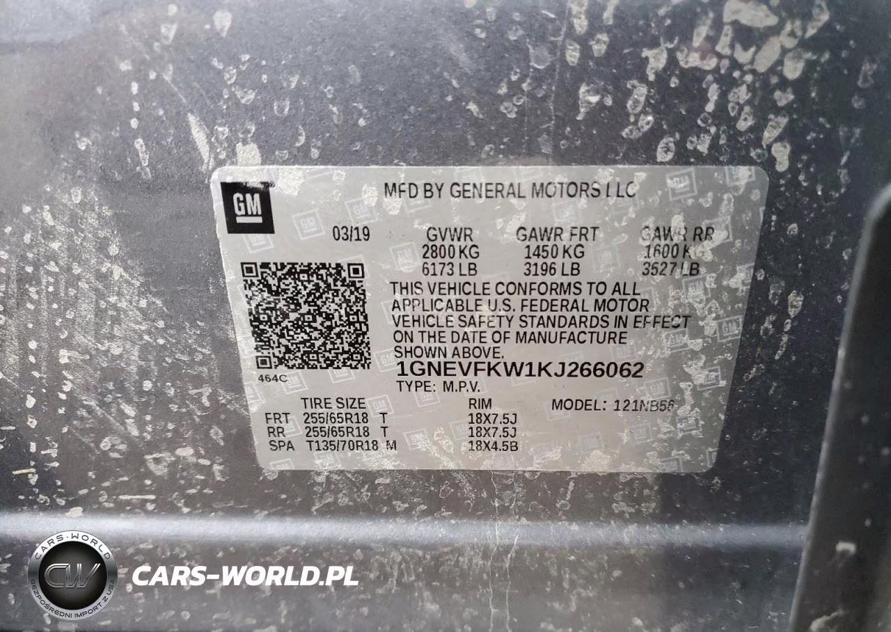 2019 Chevrolet Traverse Ls VIN:1GNEVFKW1KJ266062 - 13