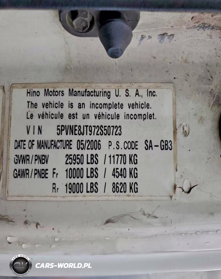 2007 Hino 268 Box Truck VIN:5PVNE8JT972S50723 - 10