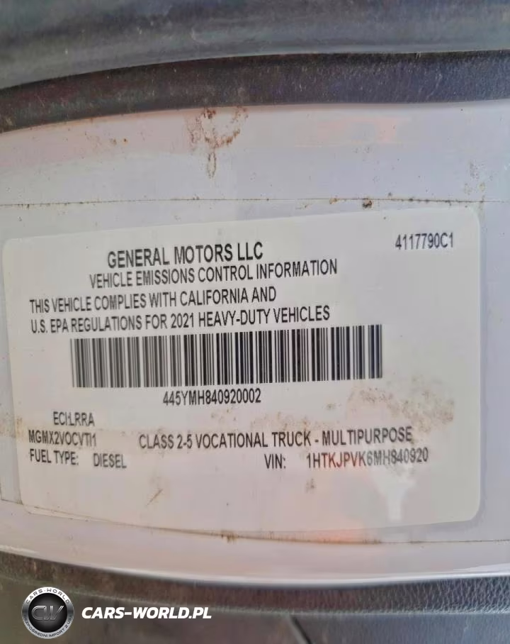 2021 Gm Refuse Truck VIN:1HTKJPVK6MH840920 - 12