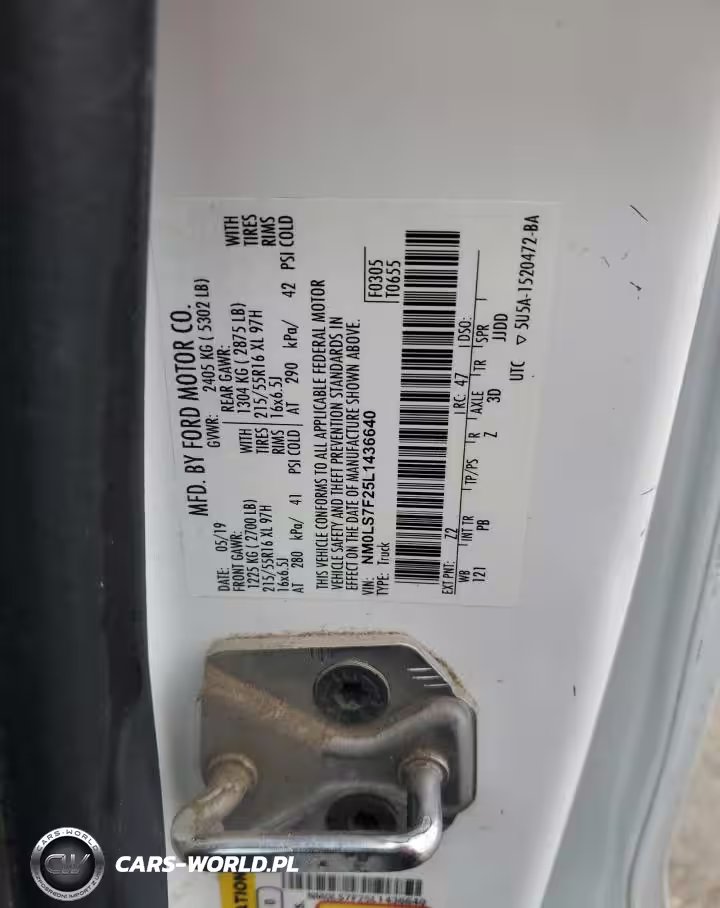 2020 Ford Transit Connect Utility - Service Van VIN:NM0LS7F25L1436640 - 12