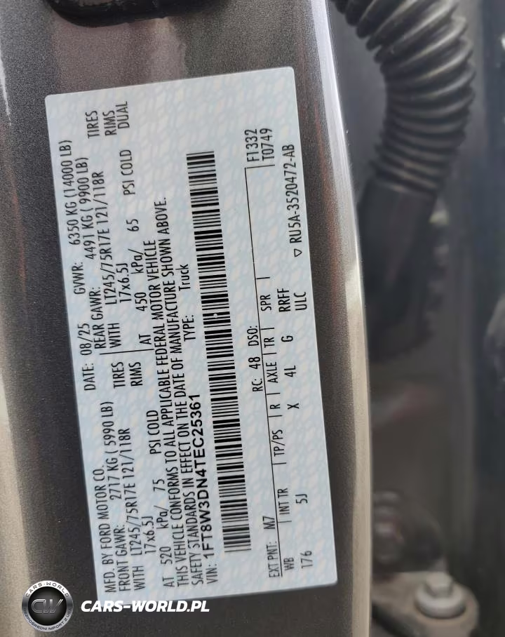 2026 Ford F350 Super Duty VIN:1FT8W3DN4TEC25361 - 13