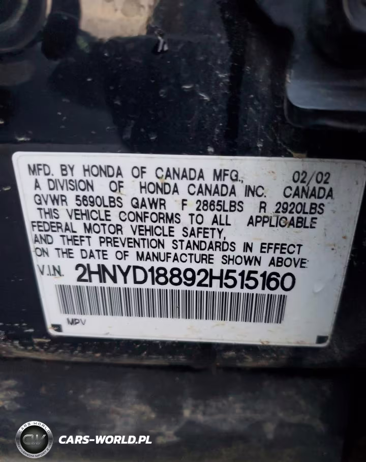 2002 Acura Mdx Touring VIN:2HNYD18892H515160 - 13