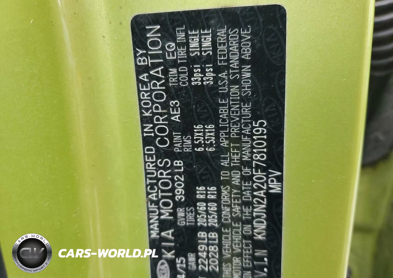 2015 Kia Soul VIN:KNDJN2A20F7810195 - 13