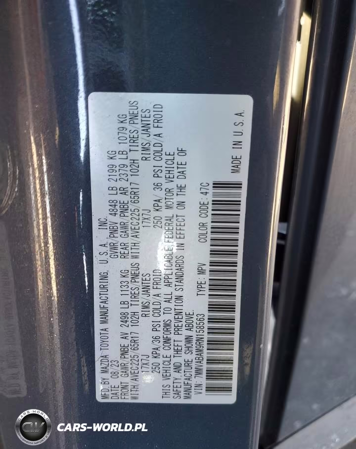 2024 Mazda Cx-50 Select VIN:7MMVABAM9RN158563 - 14
