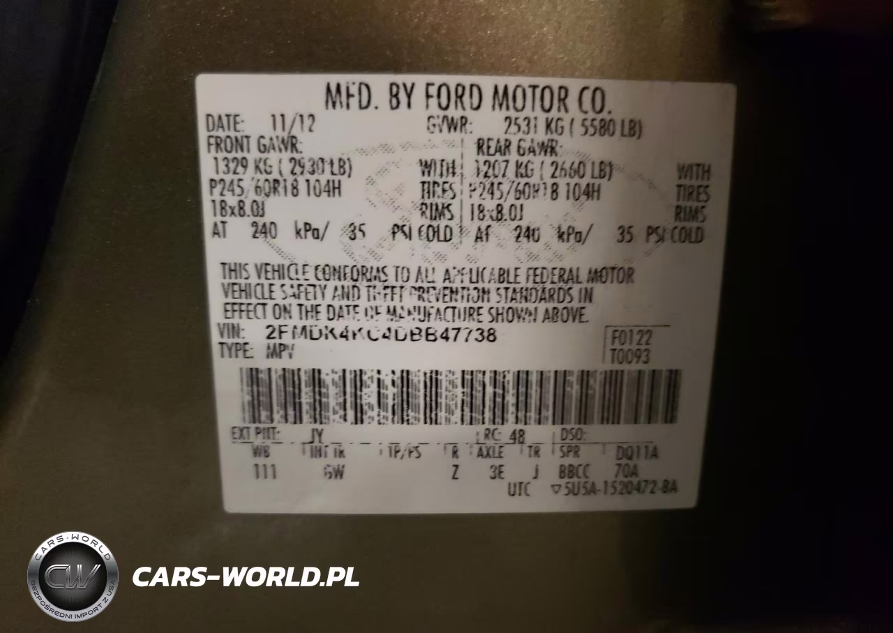 2013 Ford Edge Limited VIN:2FMDK4KC4DBB47738 - 13