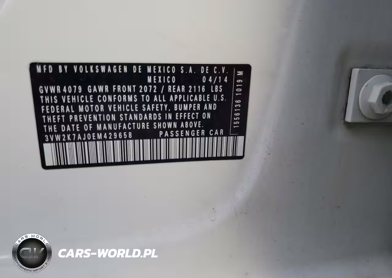 2014 Volkswagen Jetta Base VIN:3VW2K7AJ0EM429658 - 13
