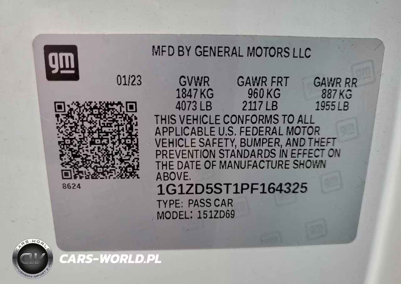 2023 Chevrolet Malibu Lt VIN:1G1ZD5ST1PF164325 - 12