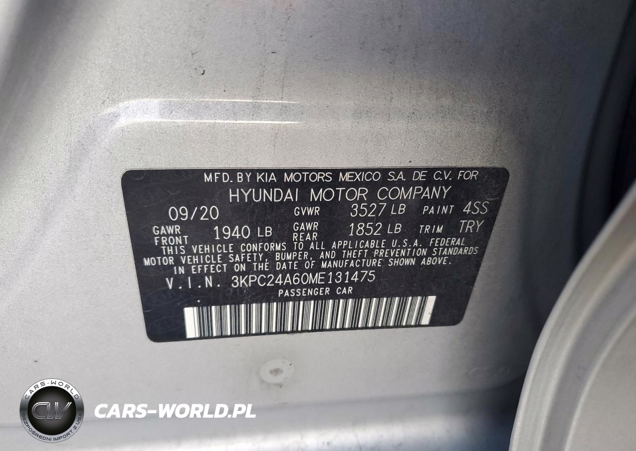 2021 Hyundai Accent Se VIN:3KPC24A60ME131475 - 13