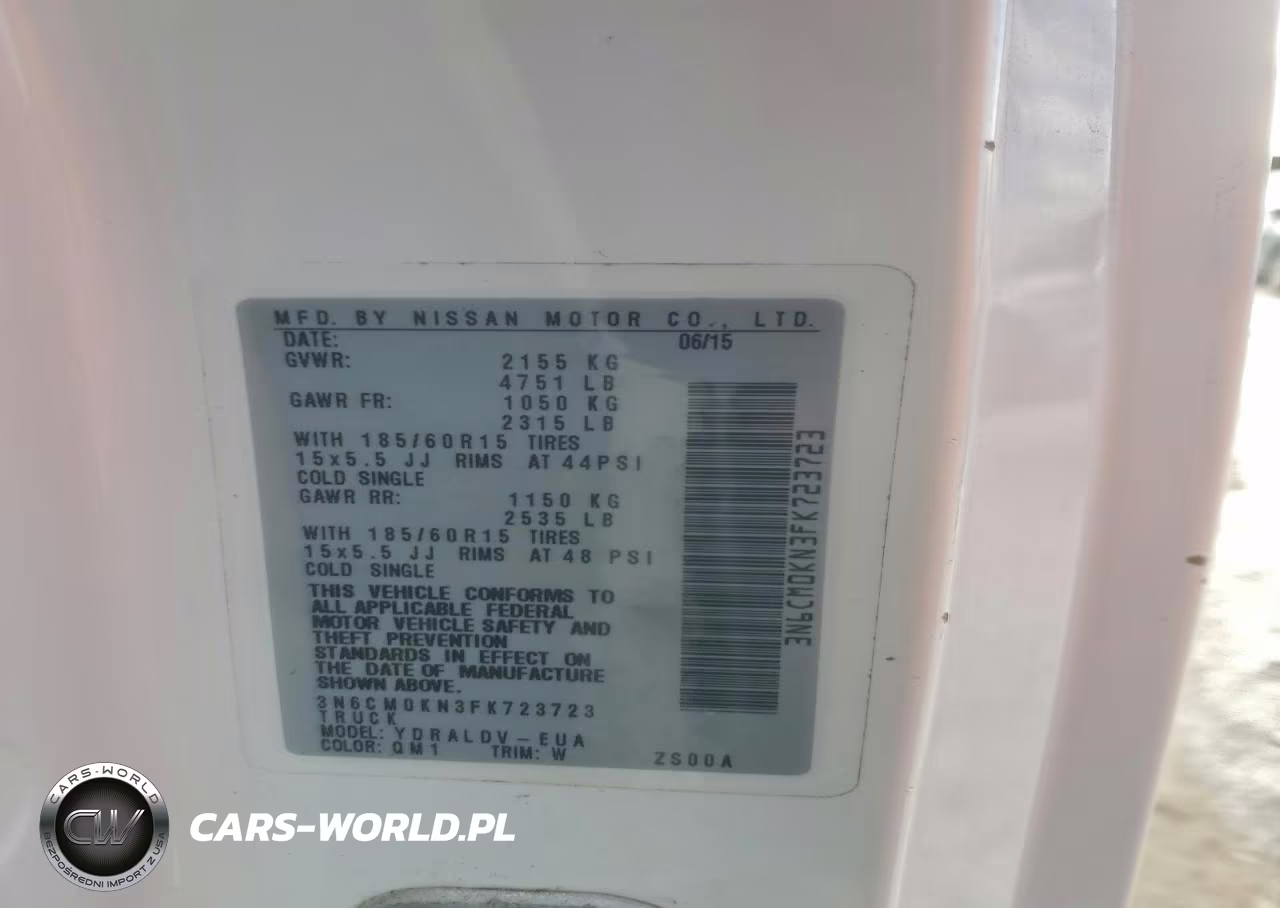 2015 Nissan Nv200 S VIN:3N6CM0KN3FK723723 - 14