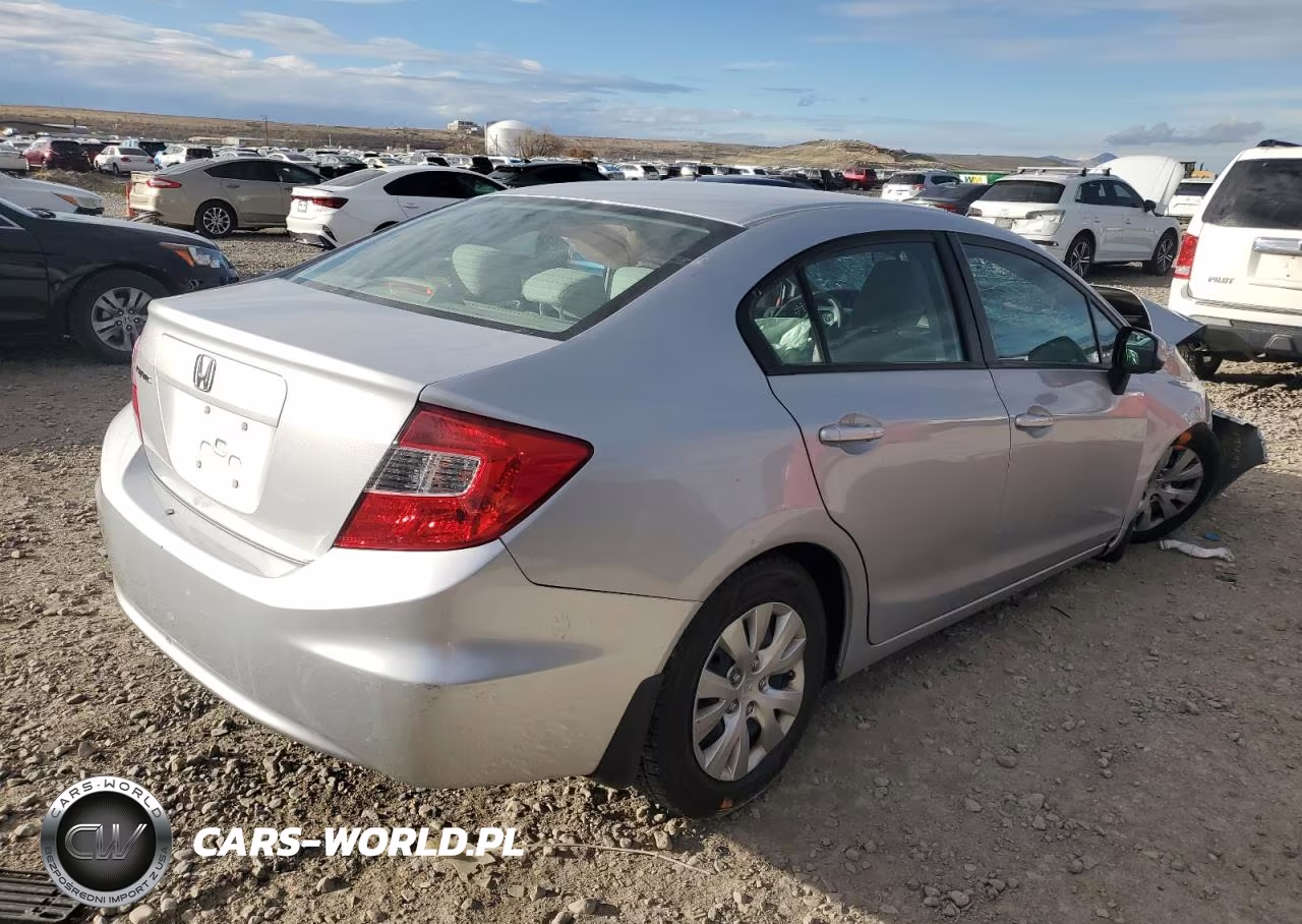2012 Honda Civic Lx VIN:2HGFB2F55CH605121 - 3