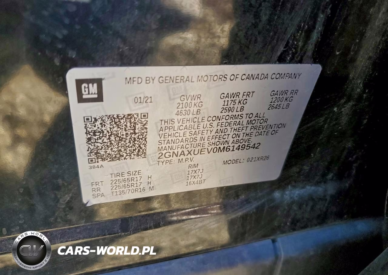 2021 Chevrolet Equinox Lt VIN:2GNAXUEV0M6149542 - 13