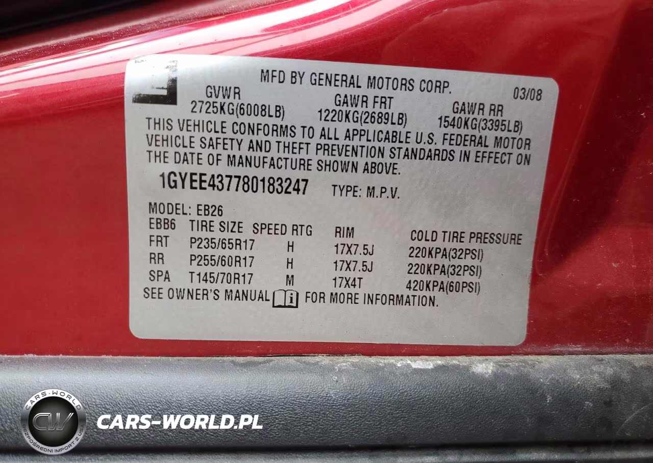 2008 Cadillac Srx VIN:1GYEE437780183247 - 12