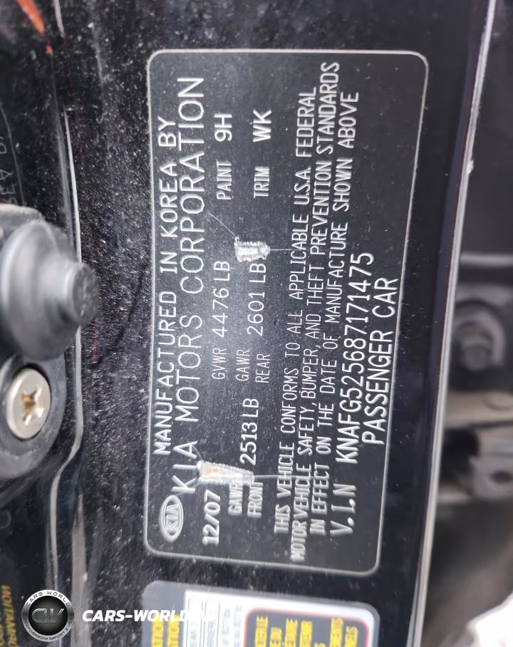 2008 Kia Rondo Base VIN:KNAFG525687171475 - 12
