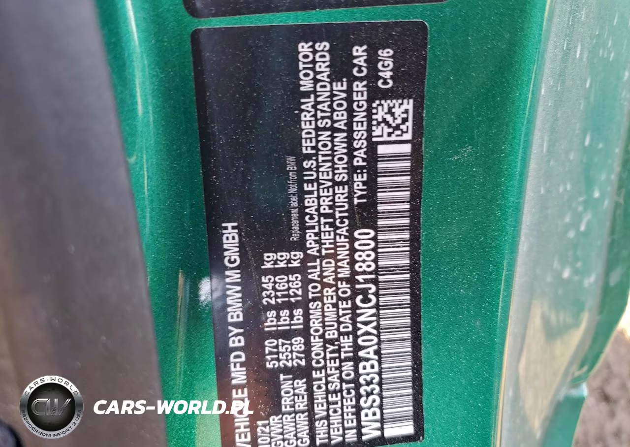 2022 BMW M4 Competition VIN:WBS33BA0XNCJ18800 - 13