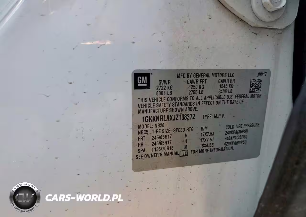 2018 GMC Acadia Sle VIN:1GKKNRLAXJZ108372 - 13