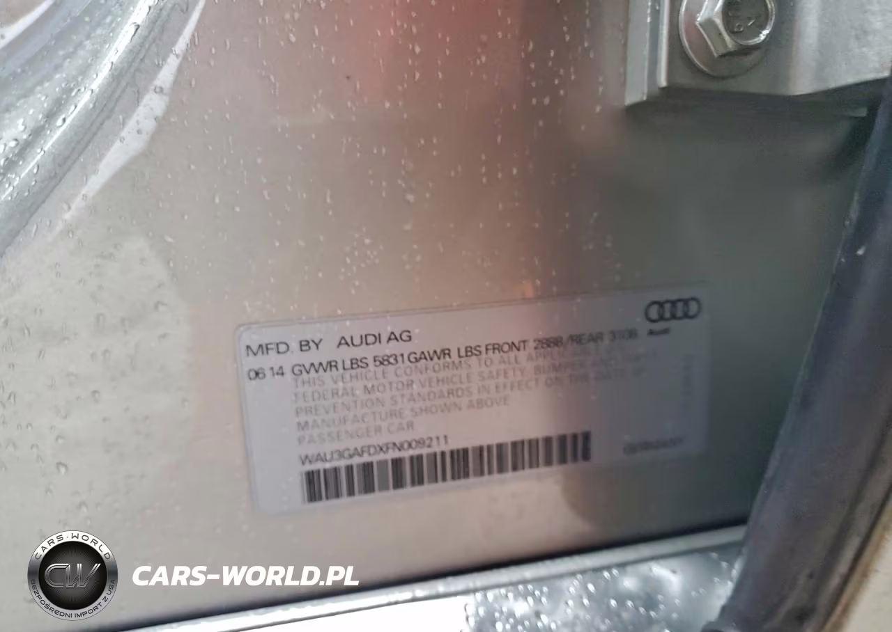 2015 Audi A8 L Quattro VIN:WAU3GAFDXFN009211 - 12