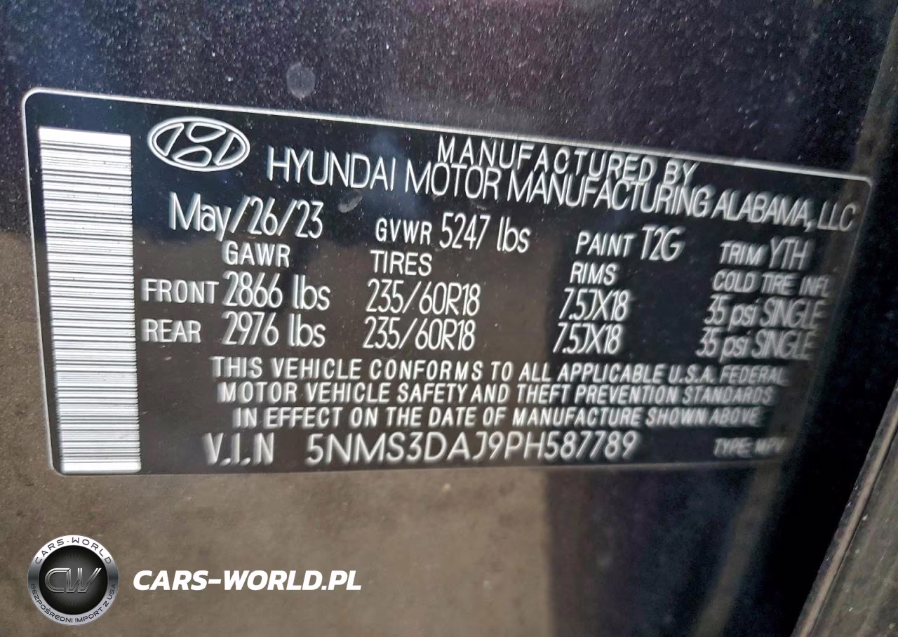 2023 Hyundai Santa Fe Sel Premium VIN:5NMS3DAJ9PH587789 - 14
