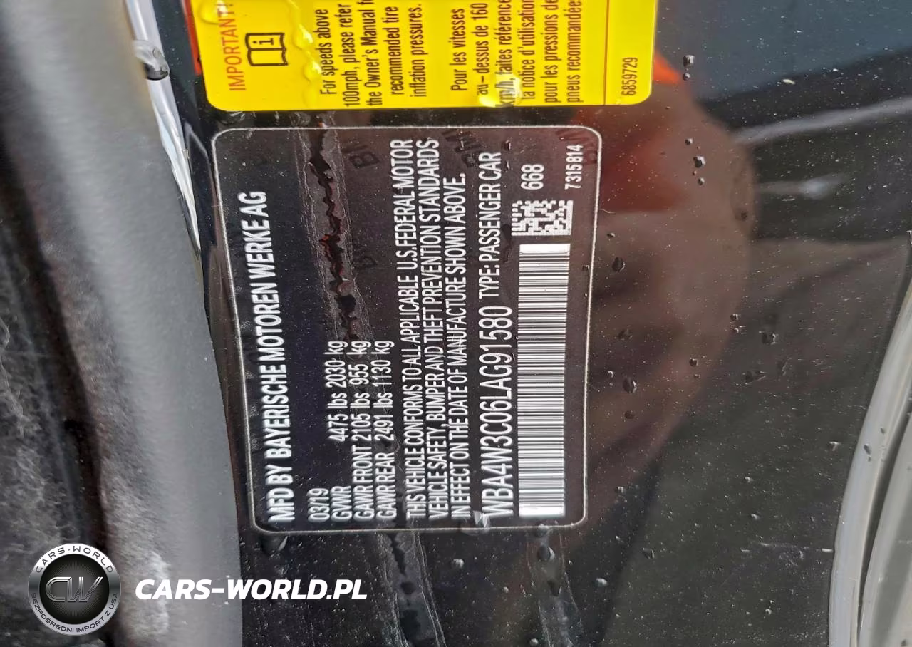 2020 BMW 430I VIN:WBA4W3C06LAG91580 - 12