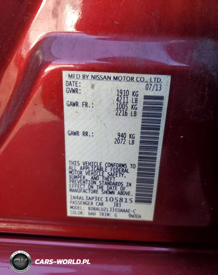 2014 Nissan Altima 2.5 VIN:1N4AL3AP3EC105815 - 12