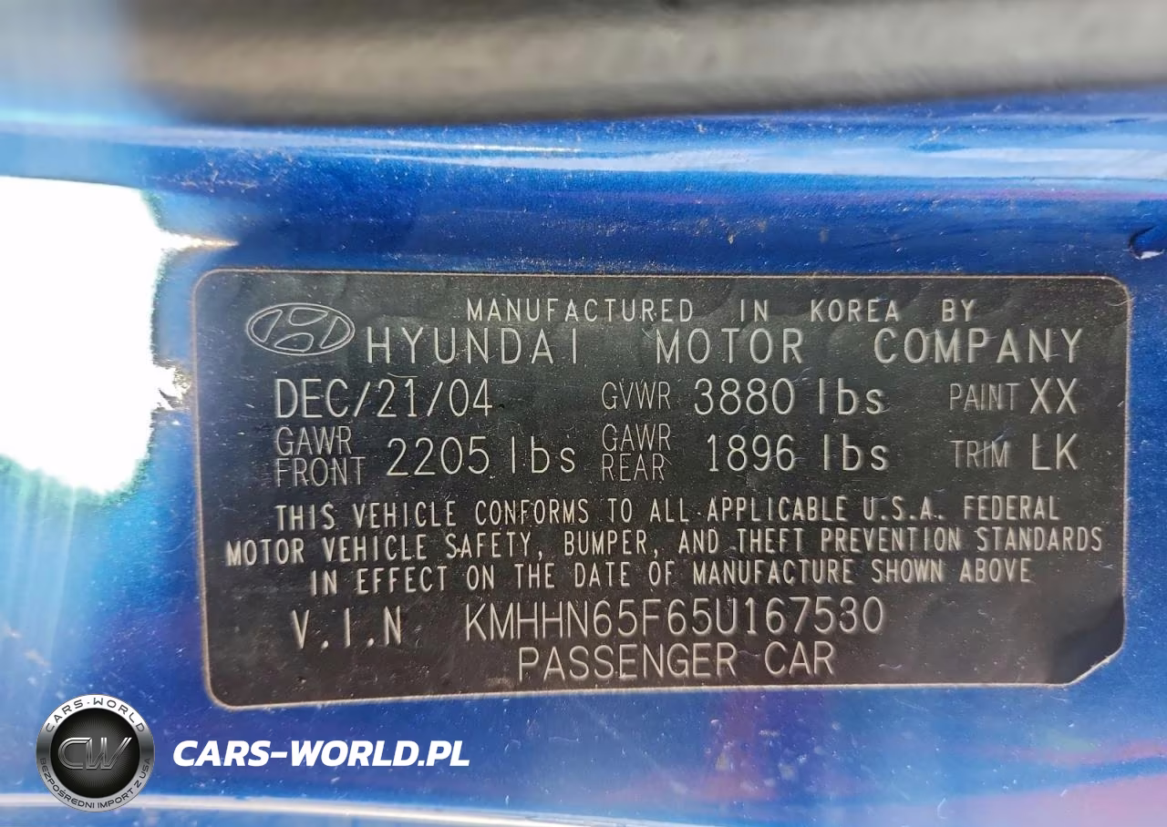 2005 Hyundai Tiburon Gt VIN:KMHHN65F65U167530 - 12