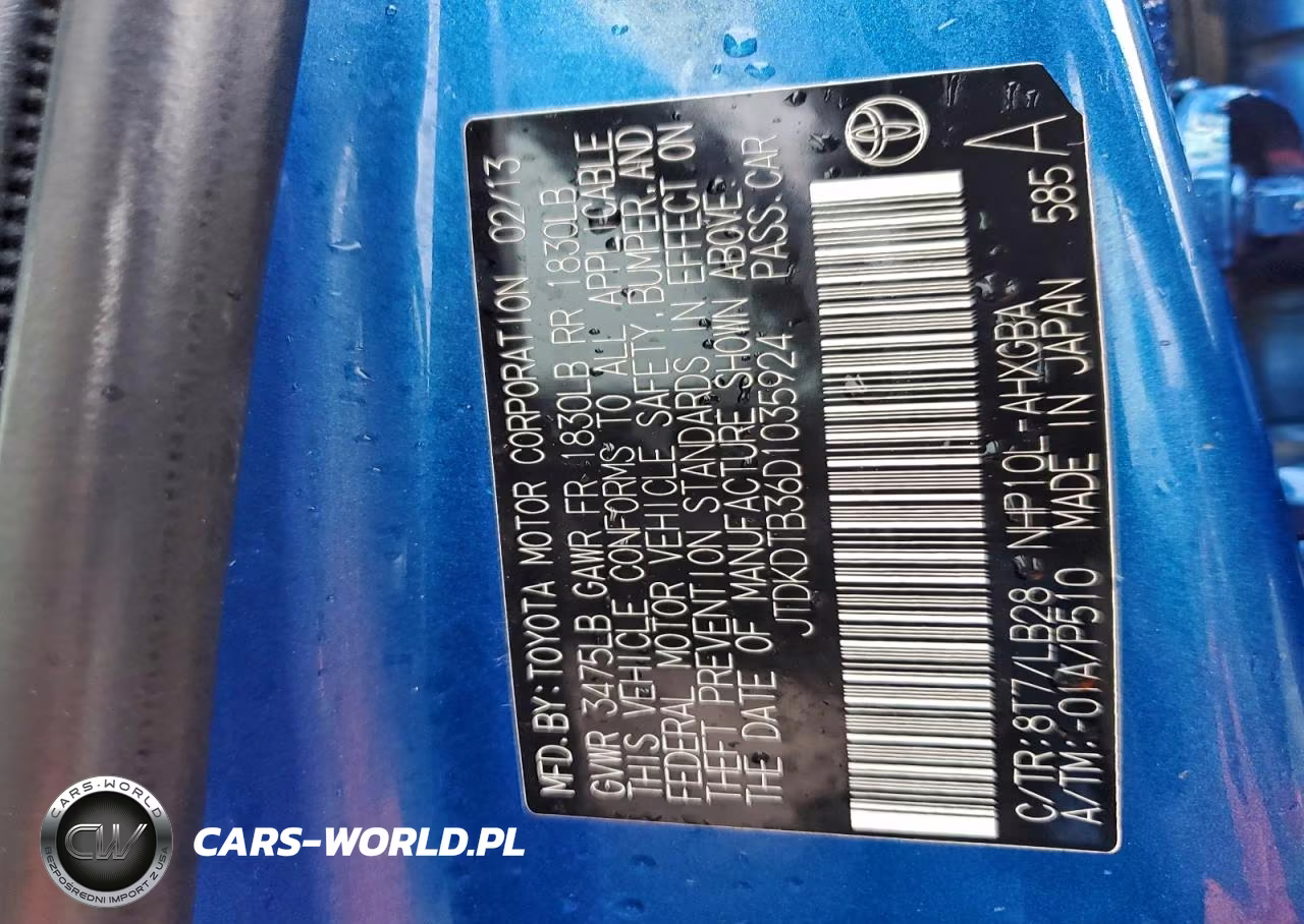 2013 Toyota Prius VIN:JTDKDTB36D1035924 - 12
