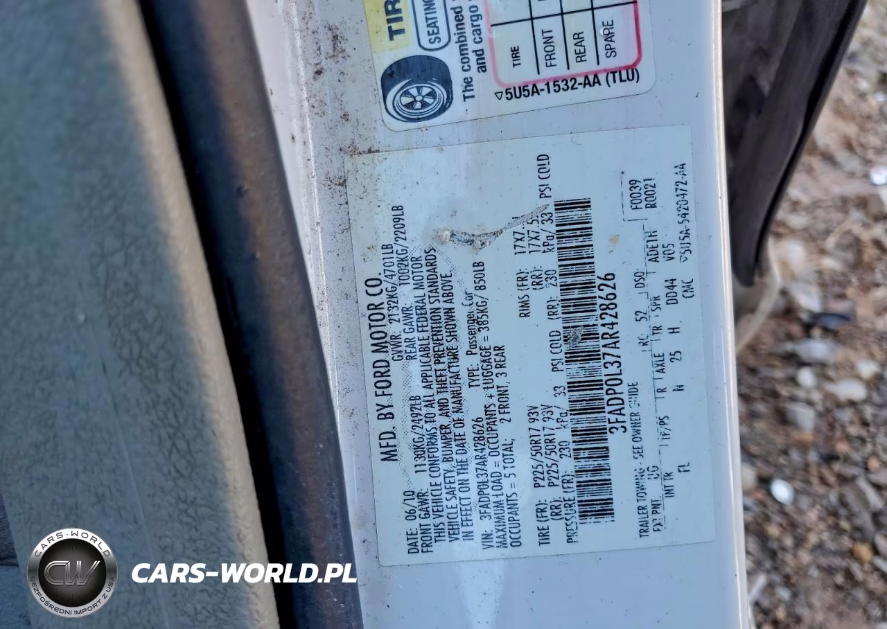 2010 Ford Fusion Hybrid VIN:3FADP0L37AR428626 - 13
