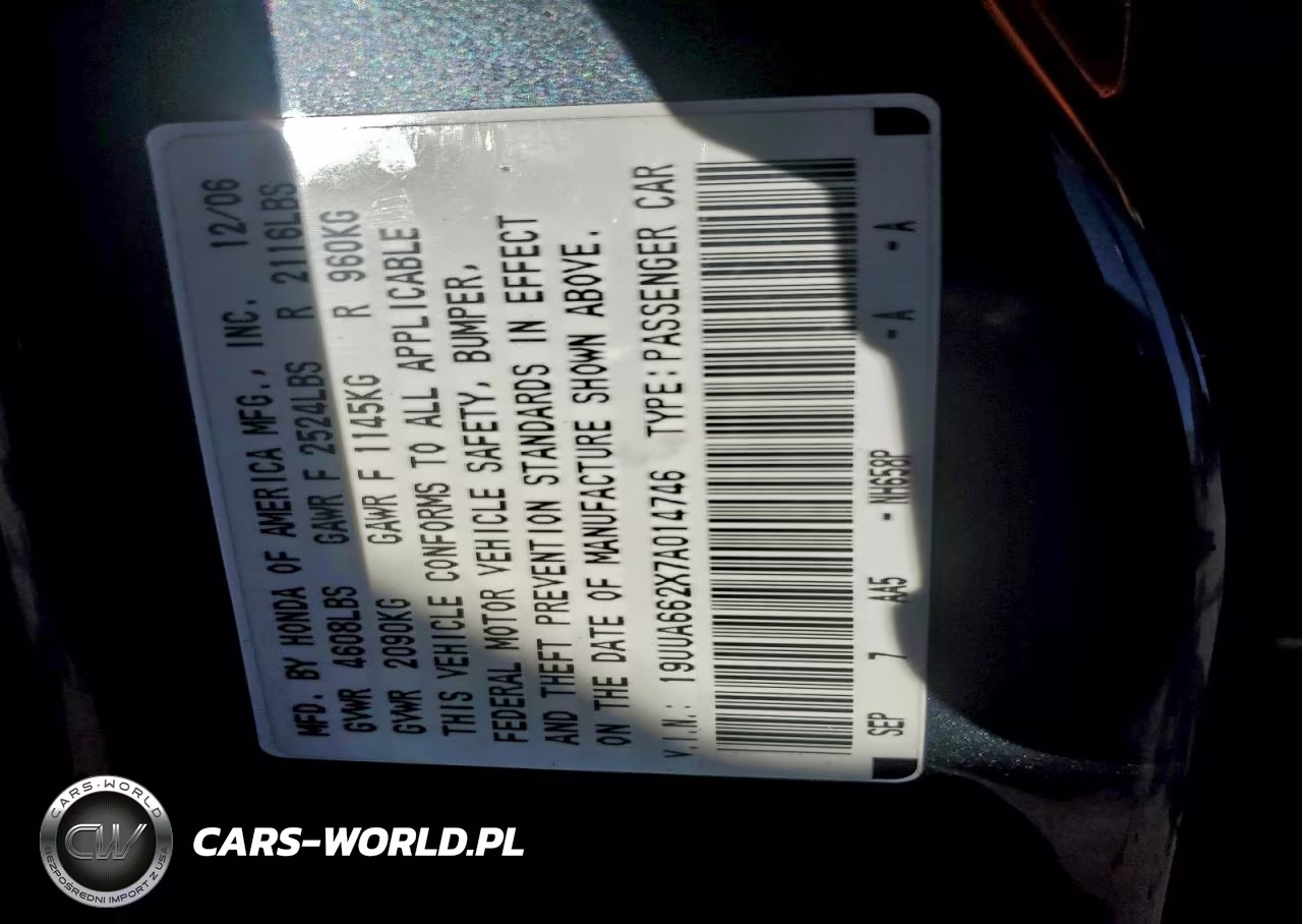 2007 Acura Tl VIN:19UUA662X7A014746 - 12