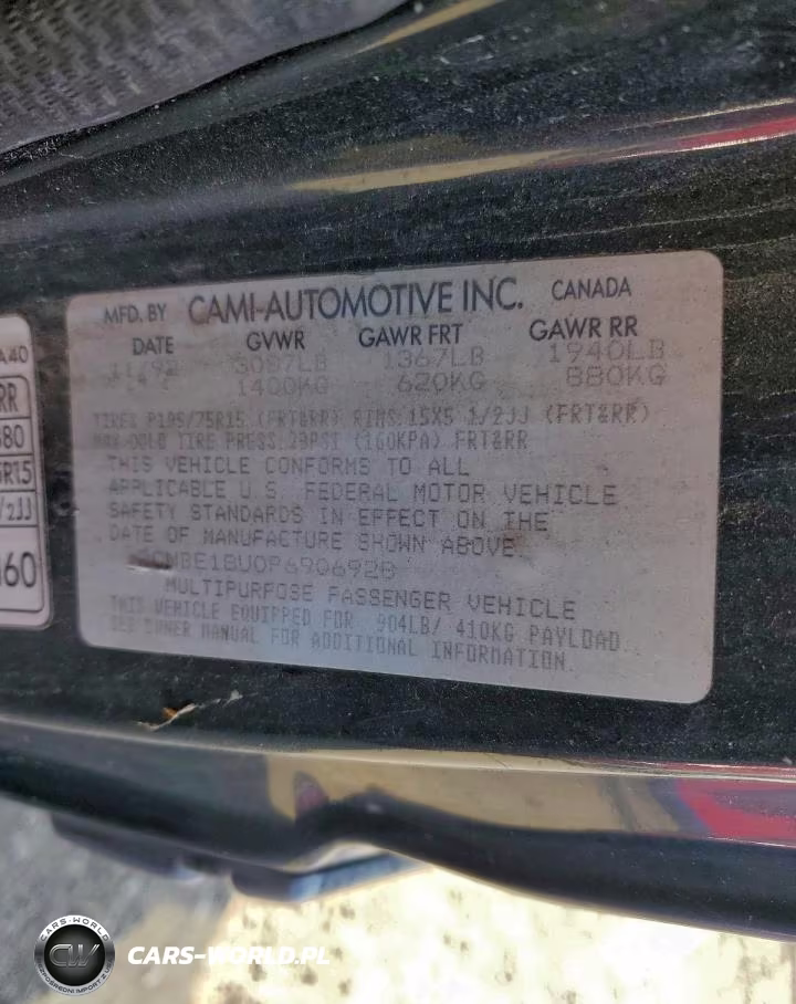 1993 Geo Tracker VIN:2CNBE18U0P6906928 - 12