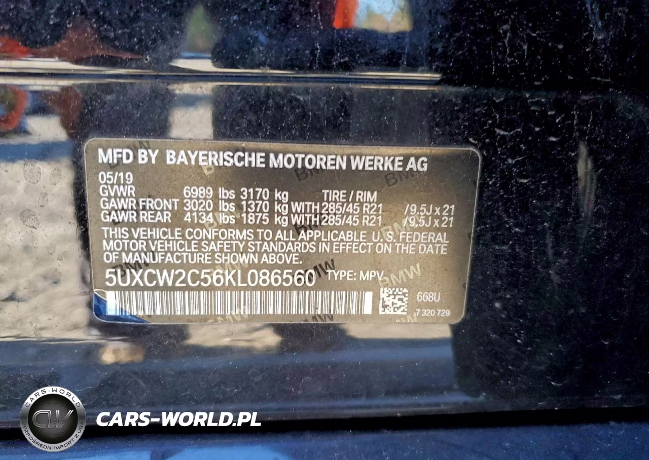 2019 BMW X7 xDrive40I VIN:5UXCW2C56KL086560 - 14