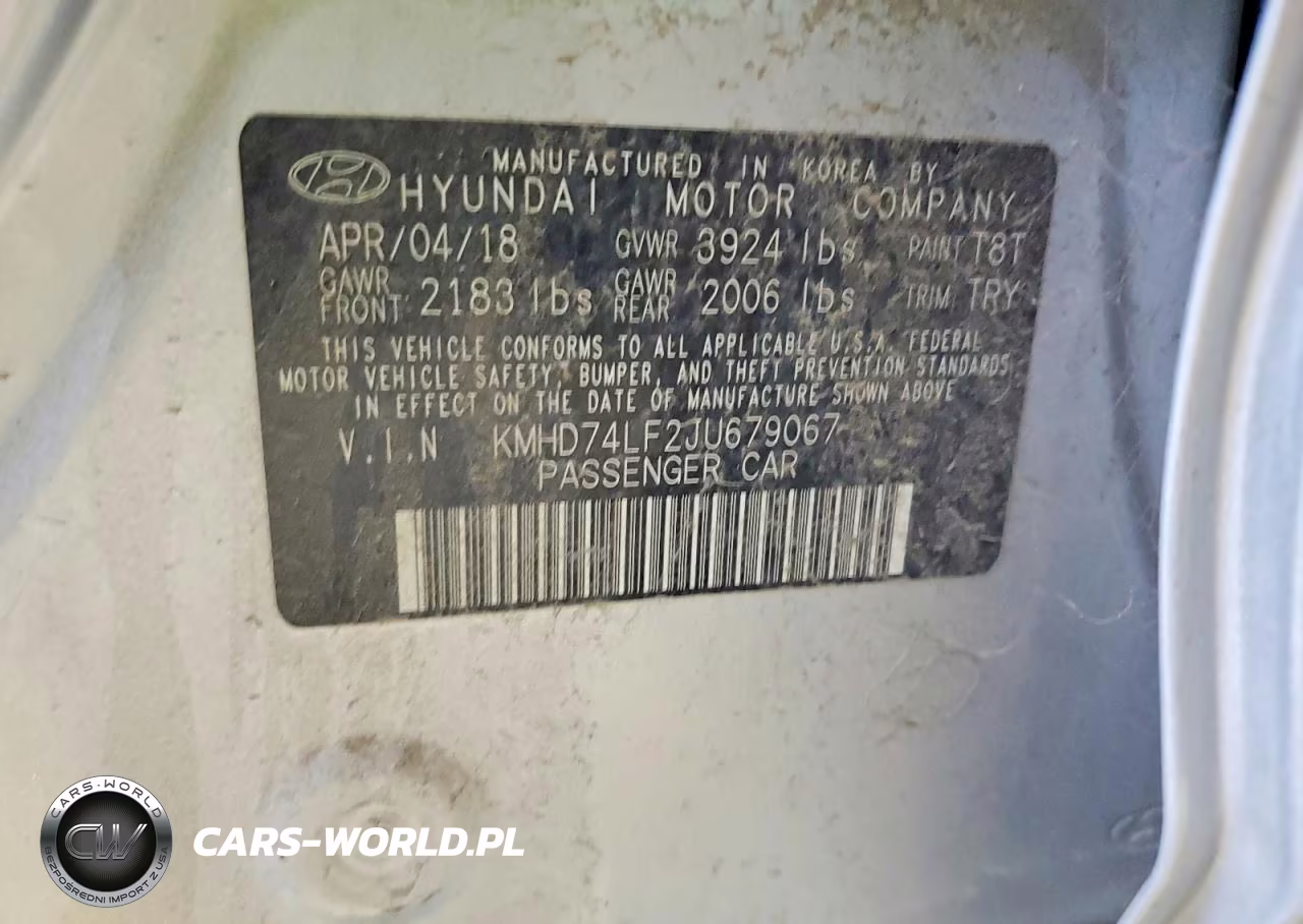 2018 Hyundai Elantra Se VIN:KMHD74LF2JU679067 - 12