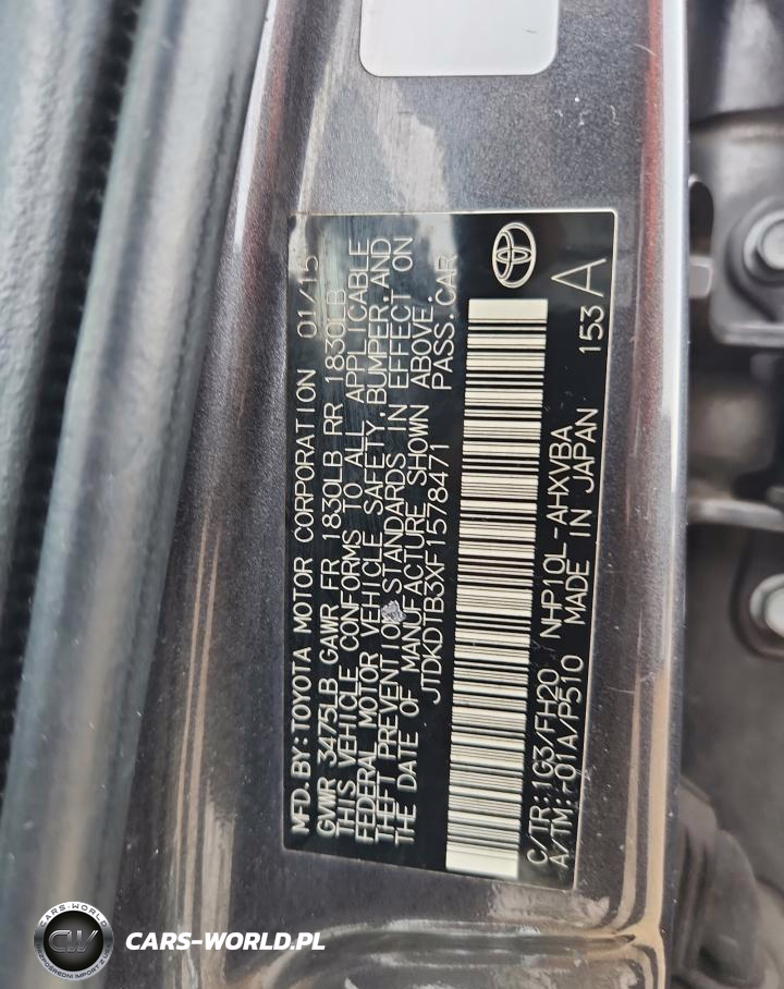 2015 Toyota Prius C VIN:JTDKDTB3XF1578471 - 12
