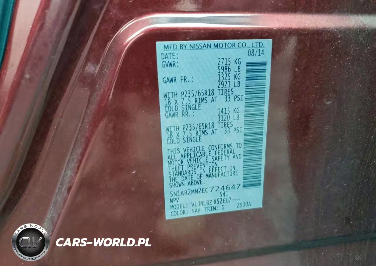 2014 Nissan Pathfinder S VIN:5N1AR2MM2EC724647 - 13