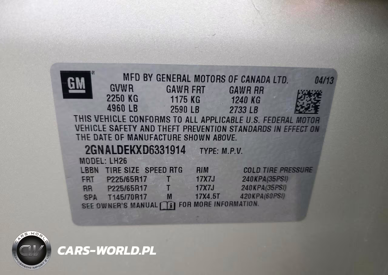 2013 Chevrolet Equinox Lt VIN:2GNALDEKXD6331914 - 12