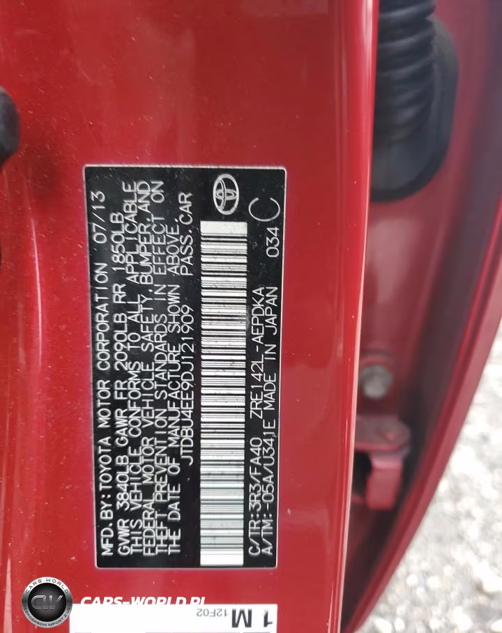 2013 Toyota Corolla VIN:JTDBU4EE9DJ121909 - 12