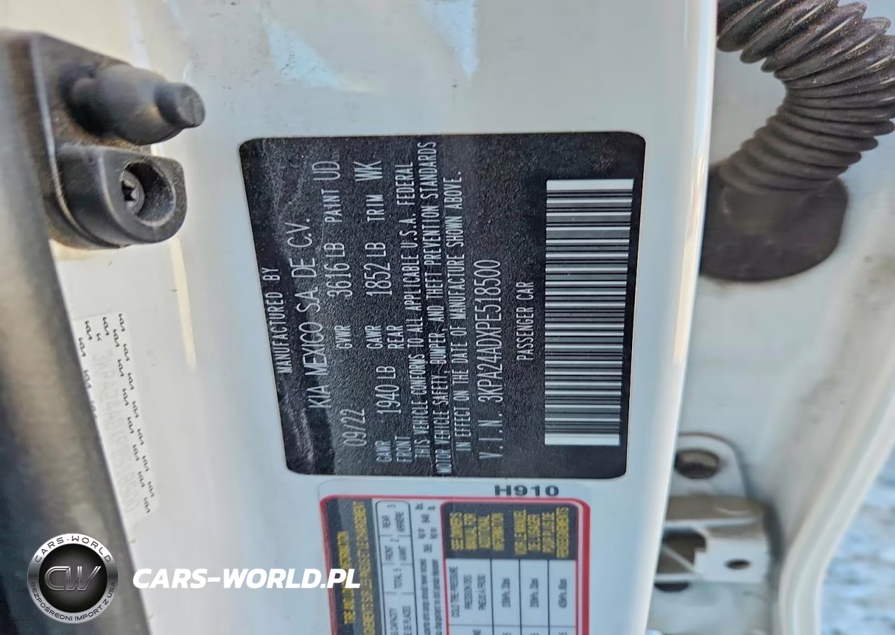 2023 Kia Rio Lx VIN:3KPA24ADXPE518500 - 12