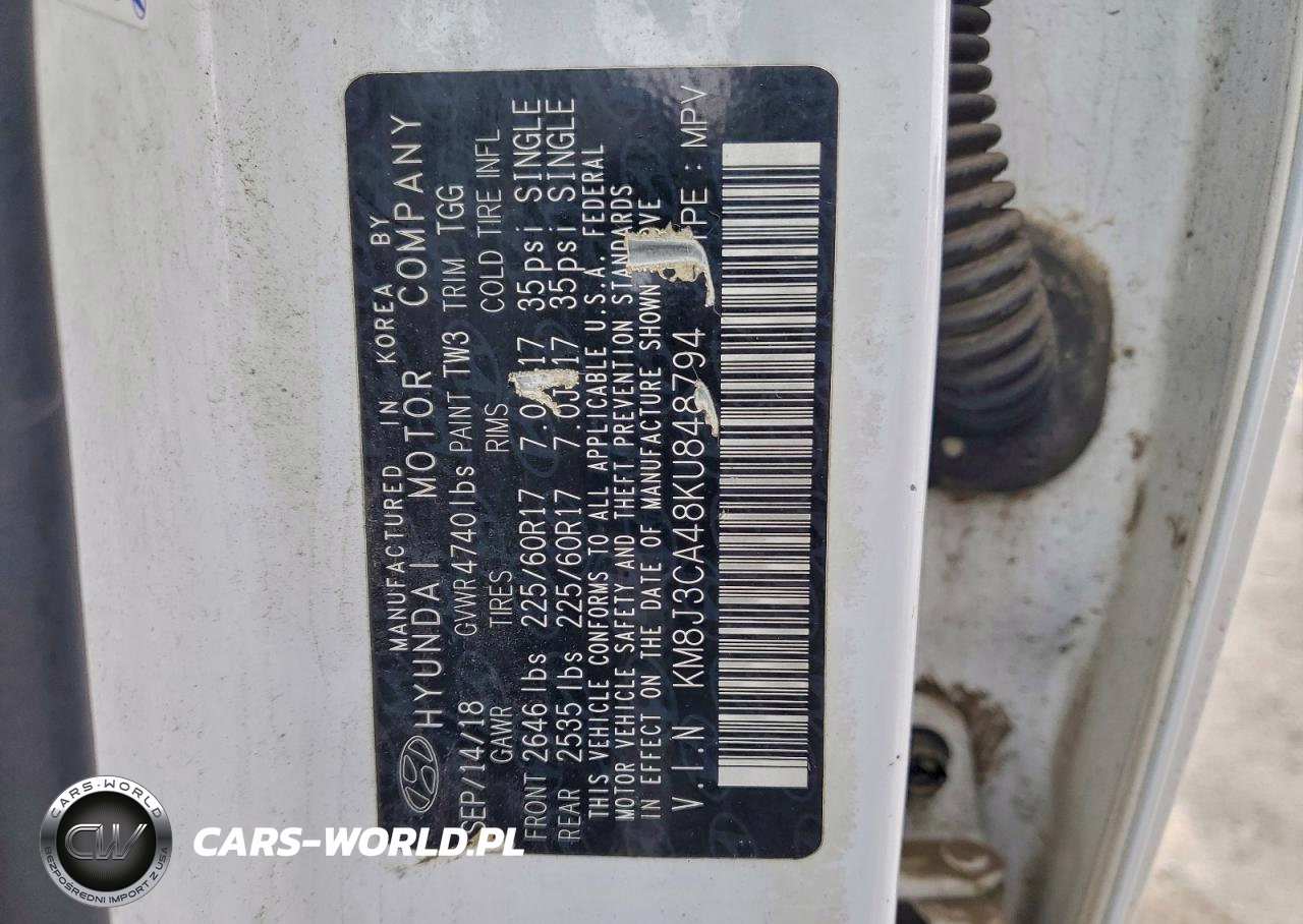 2019 Hyundai Tucson VIN:KM8J3CA48KU848794 - 13