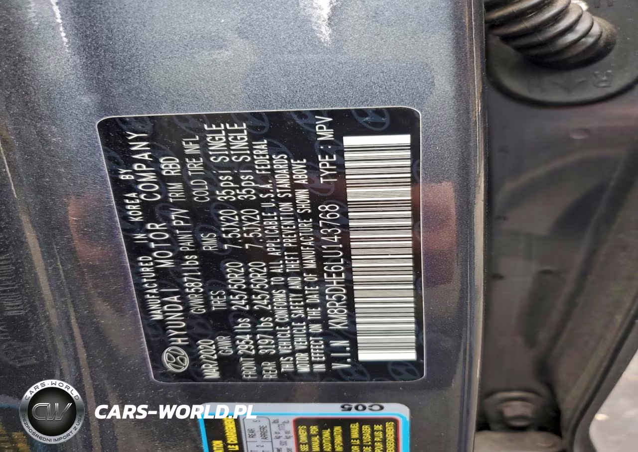 2020 Hyundai Palisade Limited VIN:KM8R5DHE6LU143768 - 12