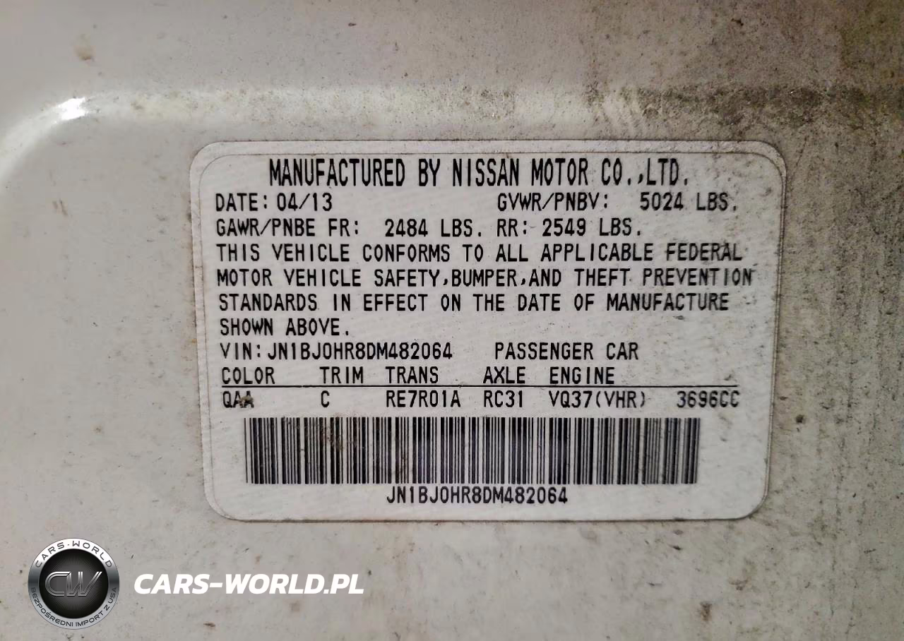2013 Infiniti Ex37 VIN:JN1BJ0HR8DM482064 - 13