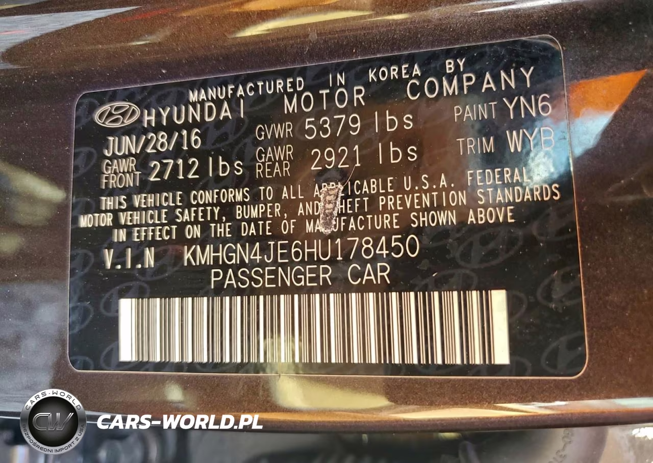 2017 Genesis G80 3.8 VIN:KMHGN4JE6HU178450 - 12