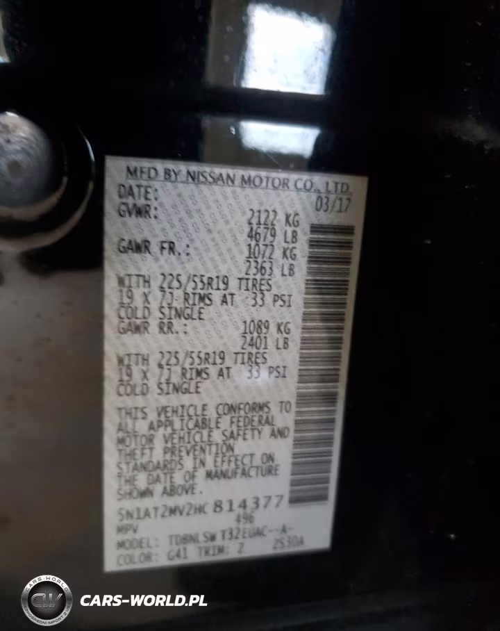 2017 Nissan Rogue Sv VIN:5N1AT2MV2HC814377 - 13