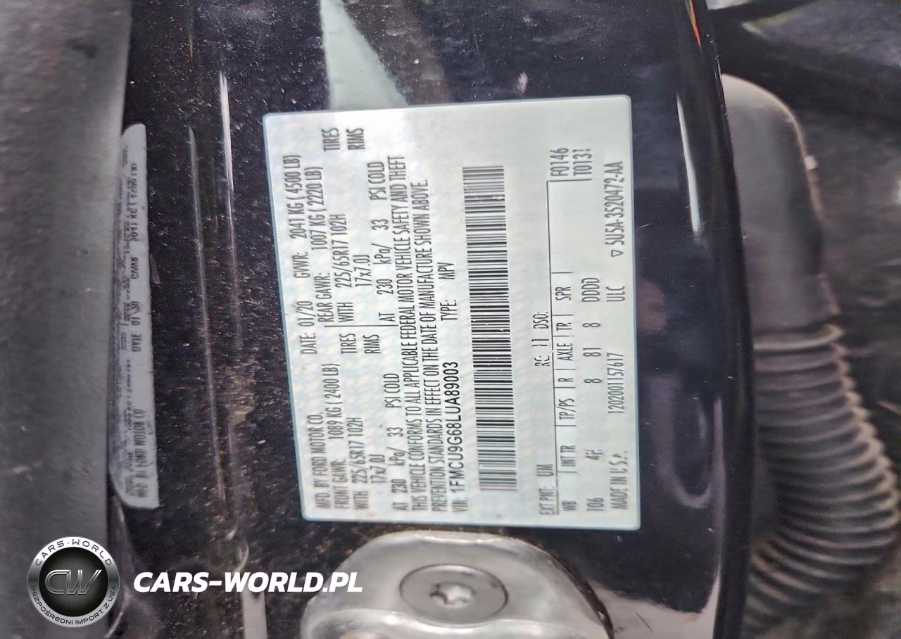 2020 Ford Escape Se VIN:1FMCU9G68LUA89003 - 12