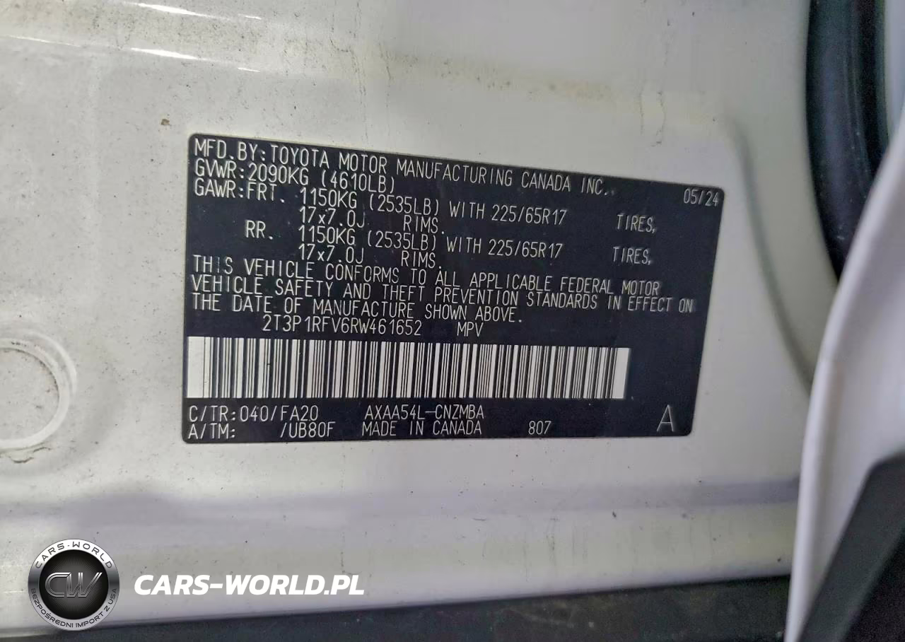 2024 Toyota Rav4 Xle VIN:2T3P1RFV6RW461652 - 13