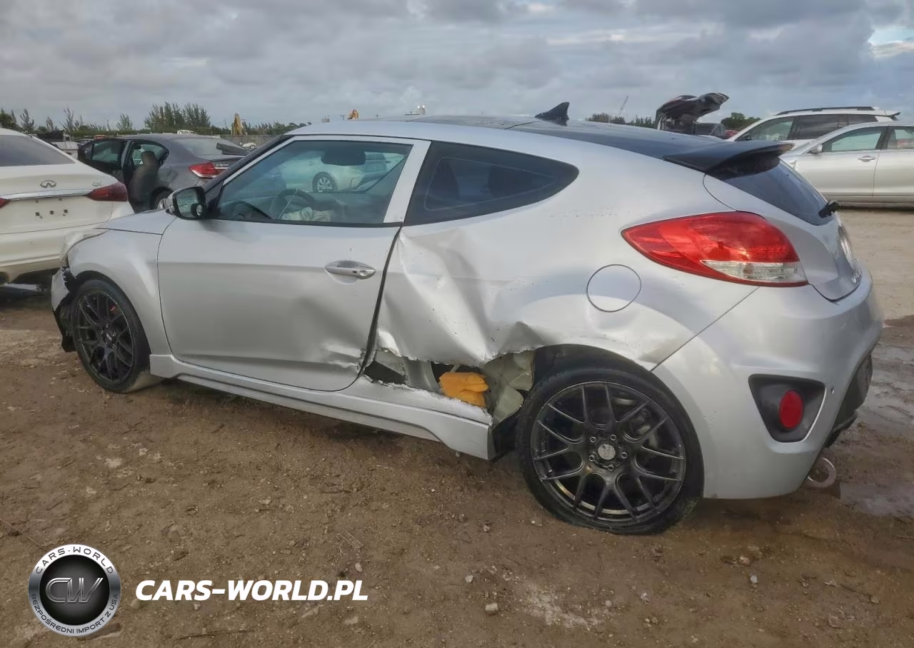 2013 Hyundai Veloster Turbo VIN:KMHTC6AE0DU171231 - 2