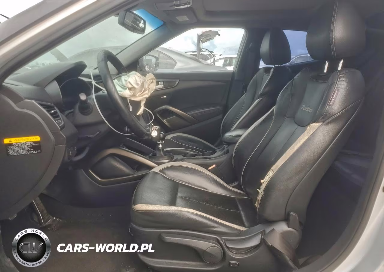 2013 Hyundai Veloster Turbo VIN:KMHTC6AE0DU171231 - 7