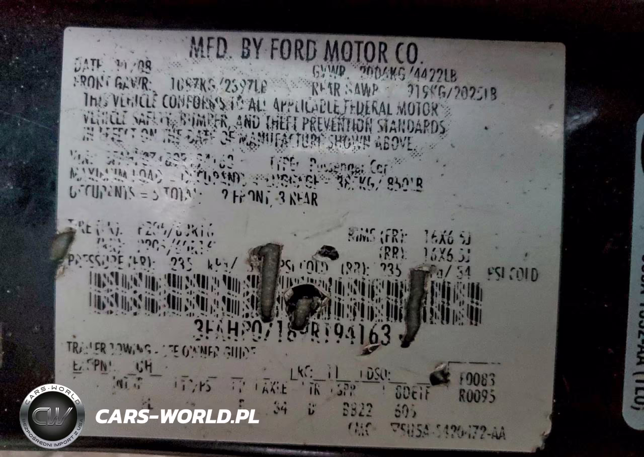 2009 Ford Fusion Se VIN:3FAHP07189R194163 - 12