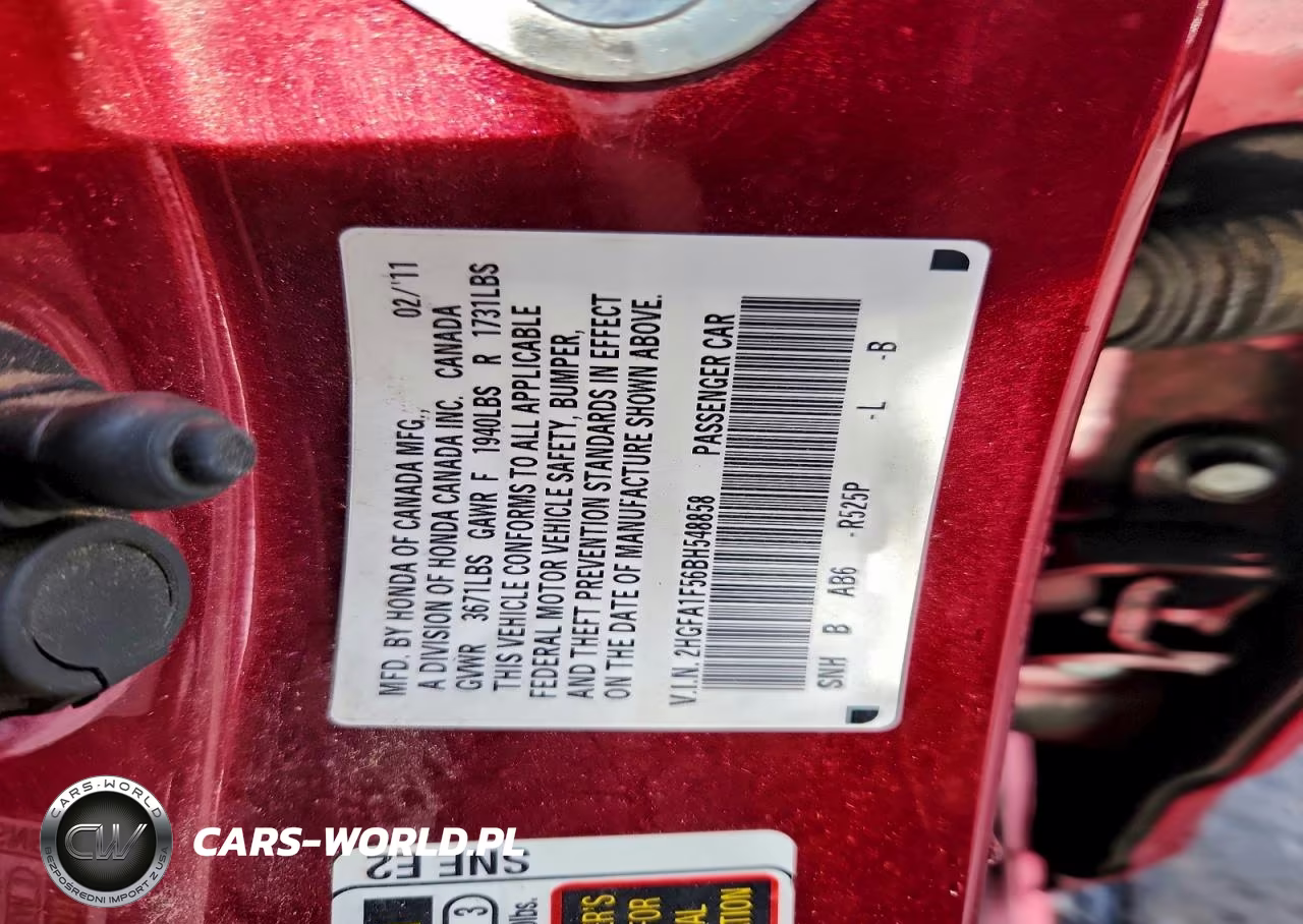 2011 Honda Civic Lx VIN:2HGFA1F56BH548858 - 12