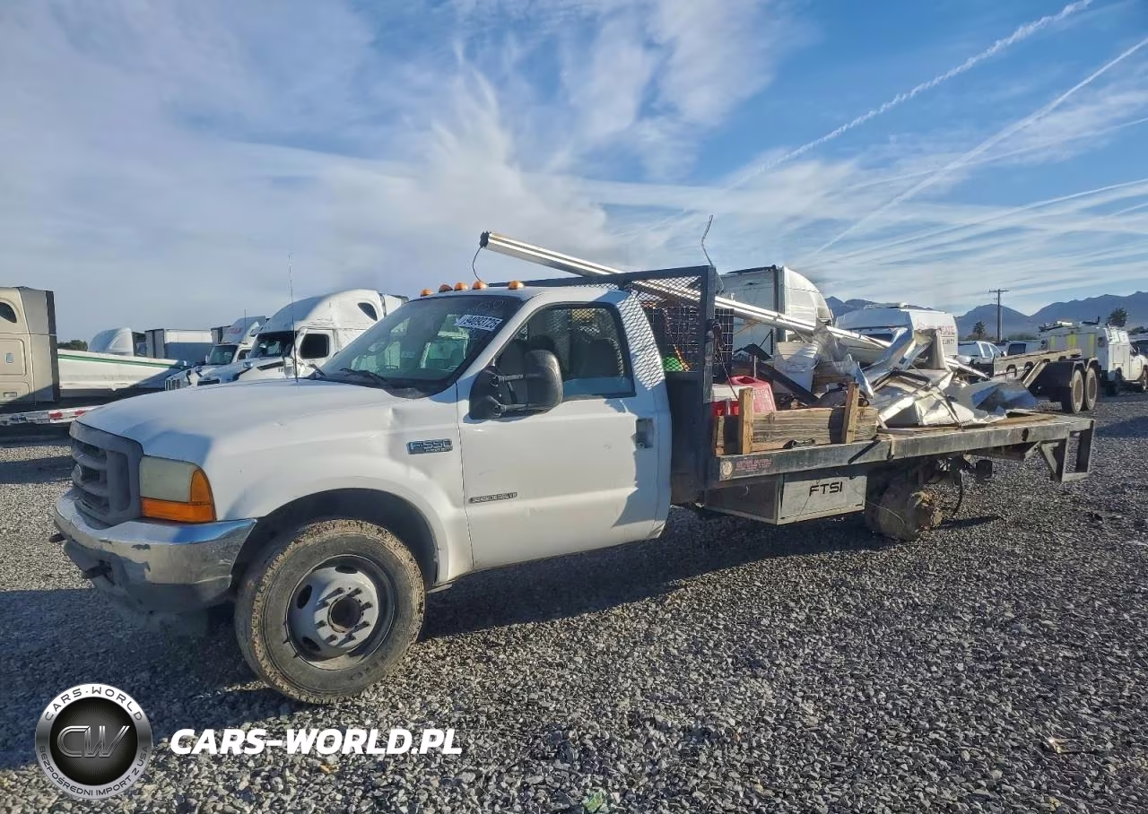 2001 Ford F550 Flatbed Truck VIN:1FDAF56F41ED24287 - 2