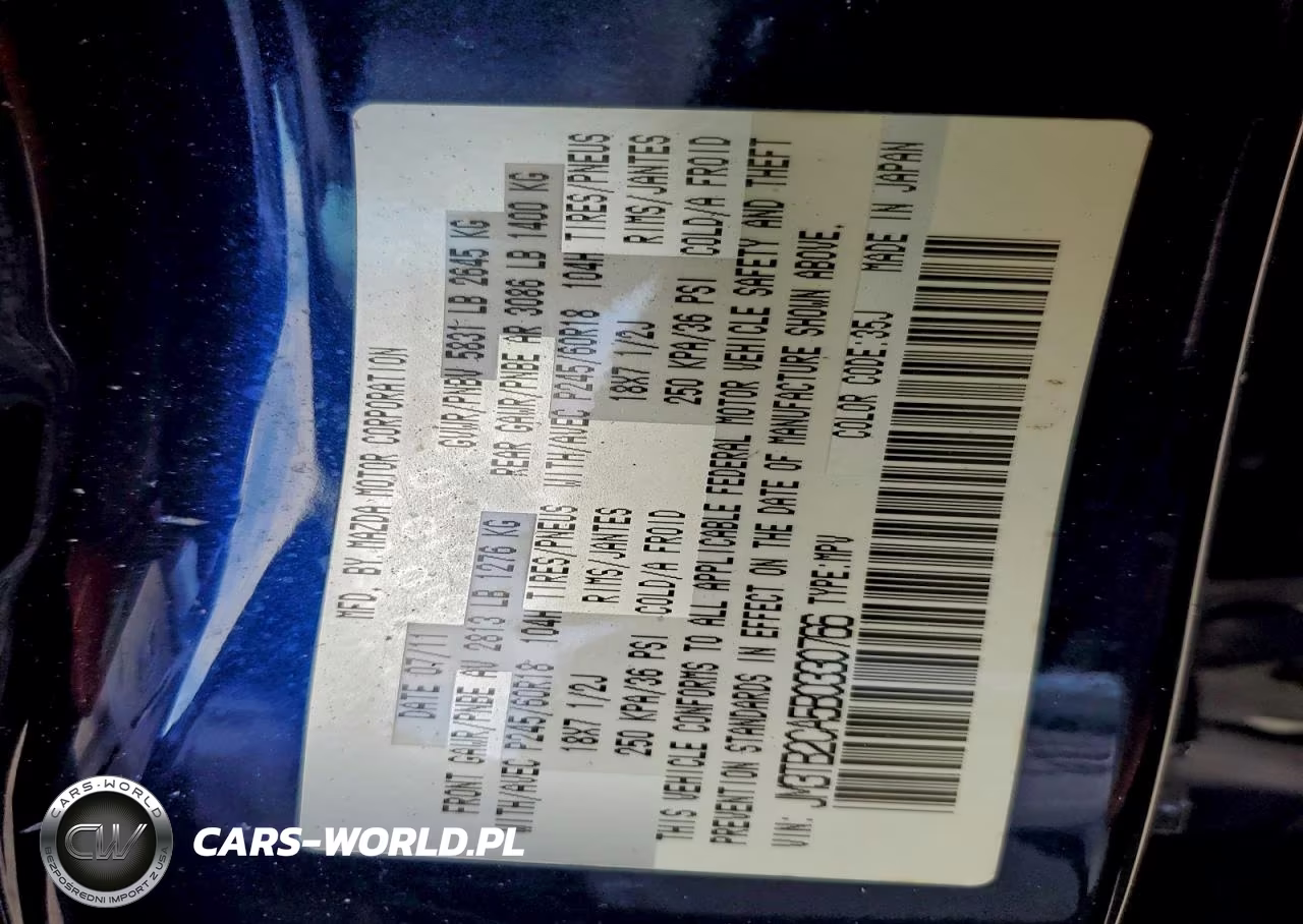 2011 Mazda Cx-9 VIN:JM3TB2CA5B0330766 - 13