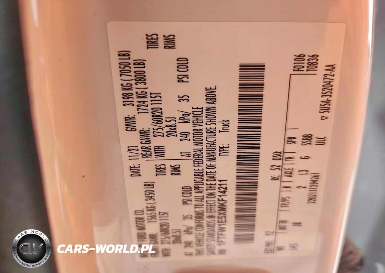 2021 Ford F150 Supercrew VIN:1FTFW1E5XMKF14211 - 12