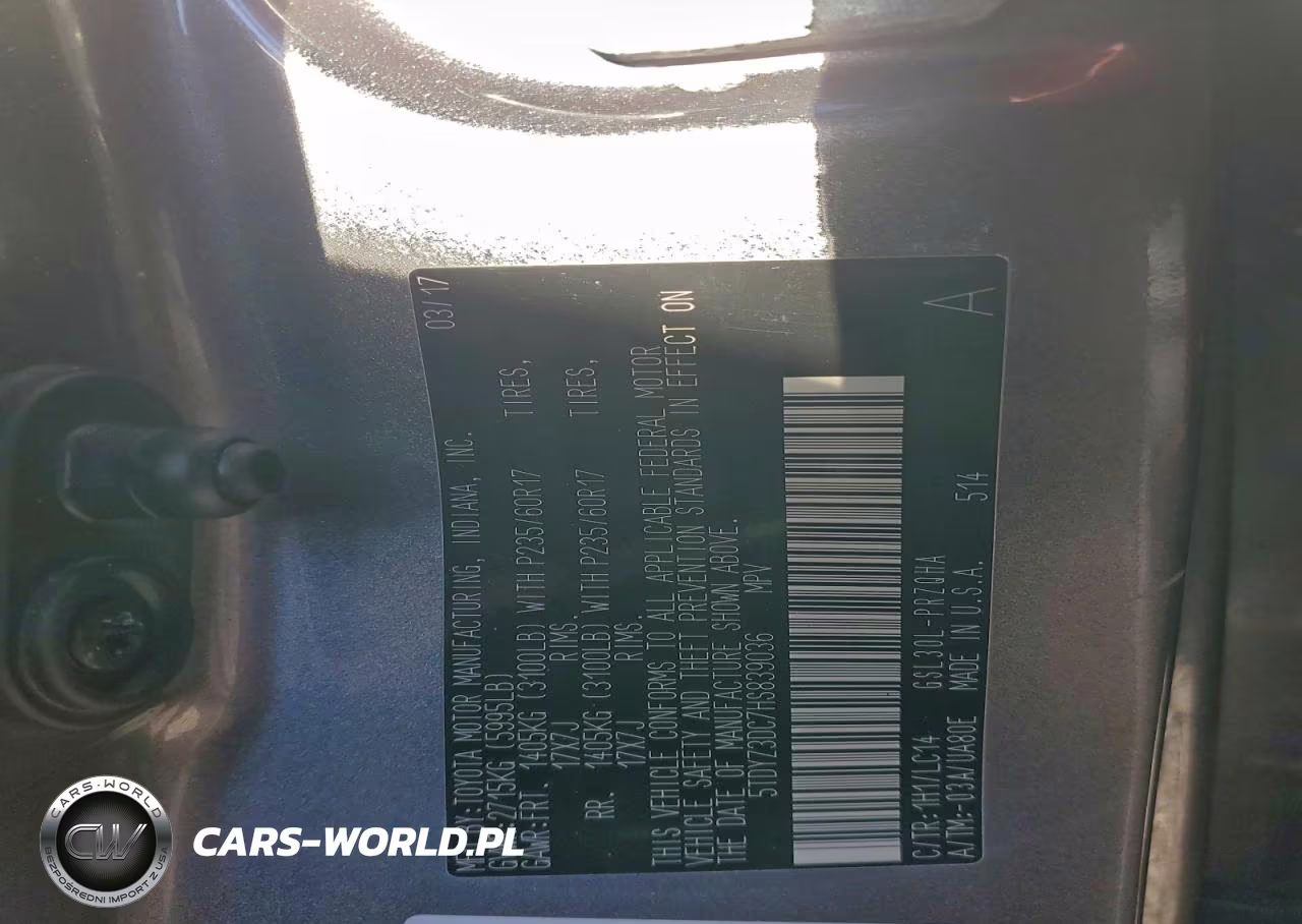 2017 Toyota Sienna Xle VIN:5TDYZ3DC7HS839036 - 13